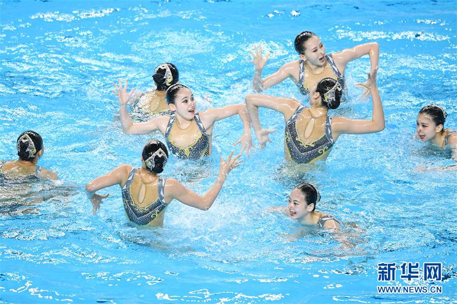 （体育）（6）花样游泳——全国冠军赛：集体自由自选赛况