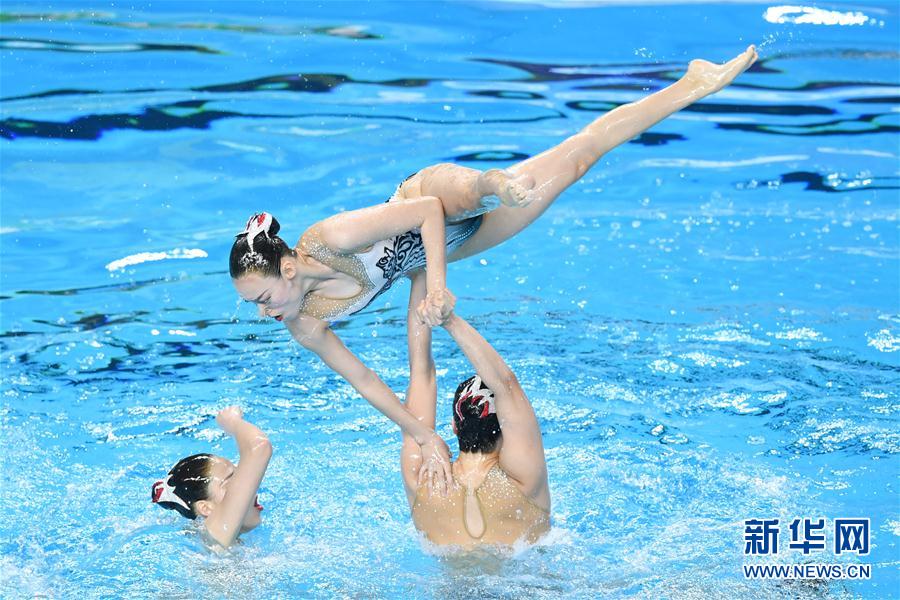 （体育）（11）花样游泳——全国冠军赛：集体自由自选赛况