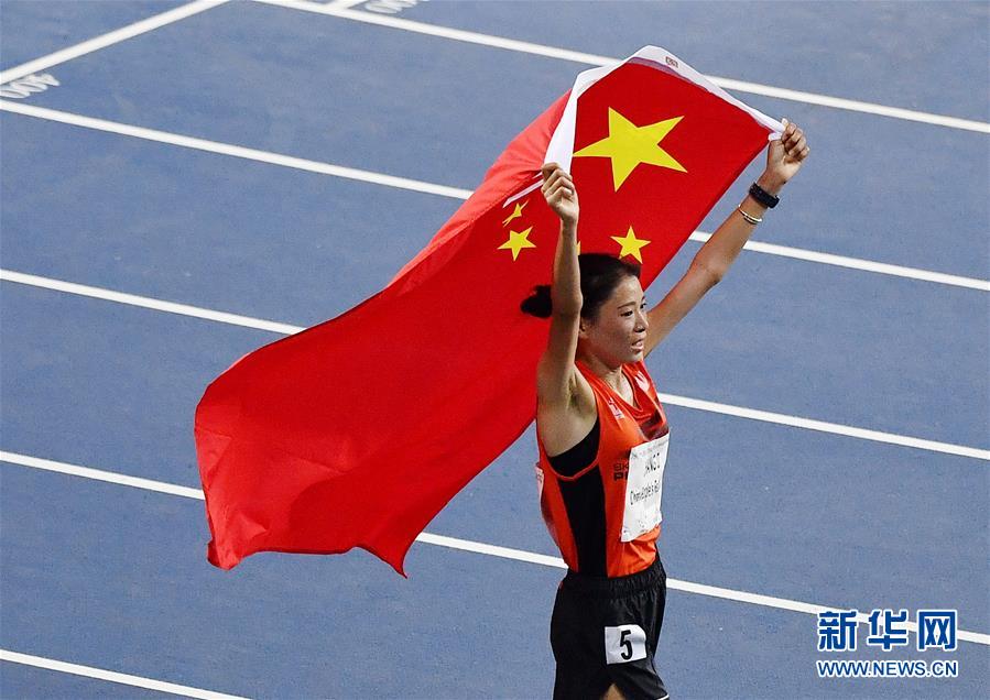 （大运会）（7）田径——女子10000米：中国选手张德顺夺冠