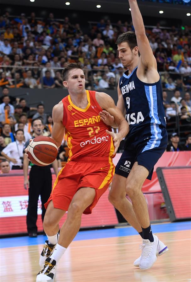 （体育）（7）篮球——国际男篮热身赛：西班牙胜阿根廷