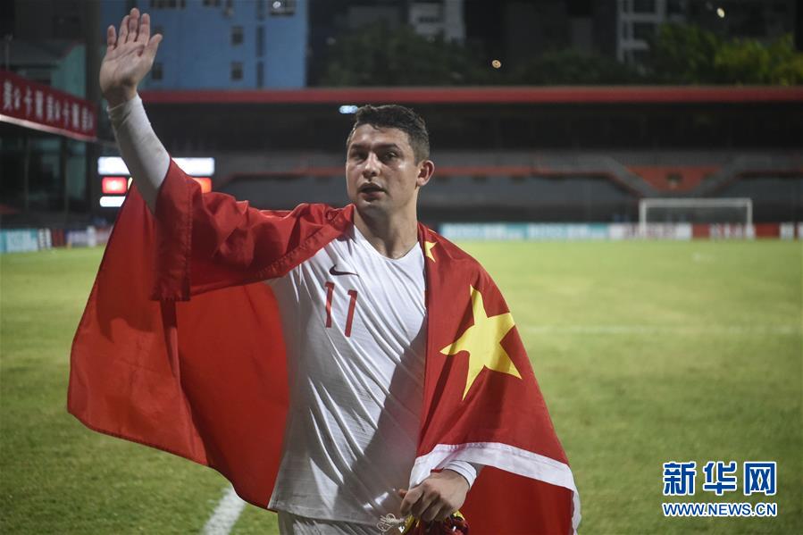 （体育）（10）足球——世界杯预选赛：中国胜马尔代夫