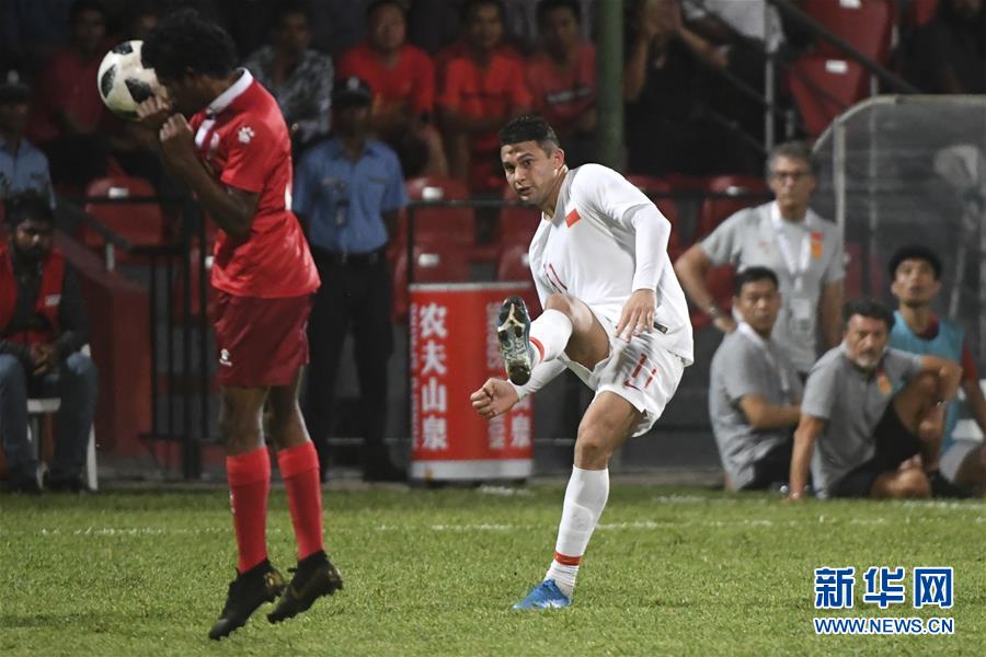 （体育）（28）足球——世界杯预选赛：中国对阵马尔代夫