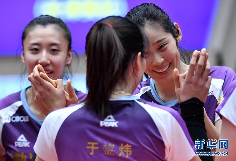 （体育）（1）排球——女排超级联赛：天津渤海银行胜河南银鸽投资