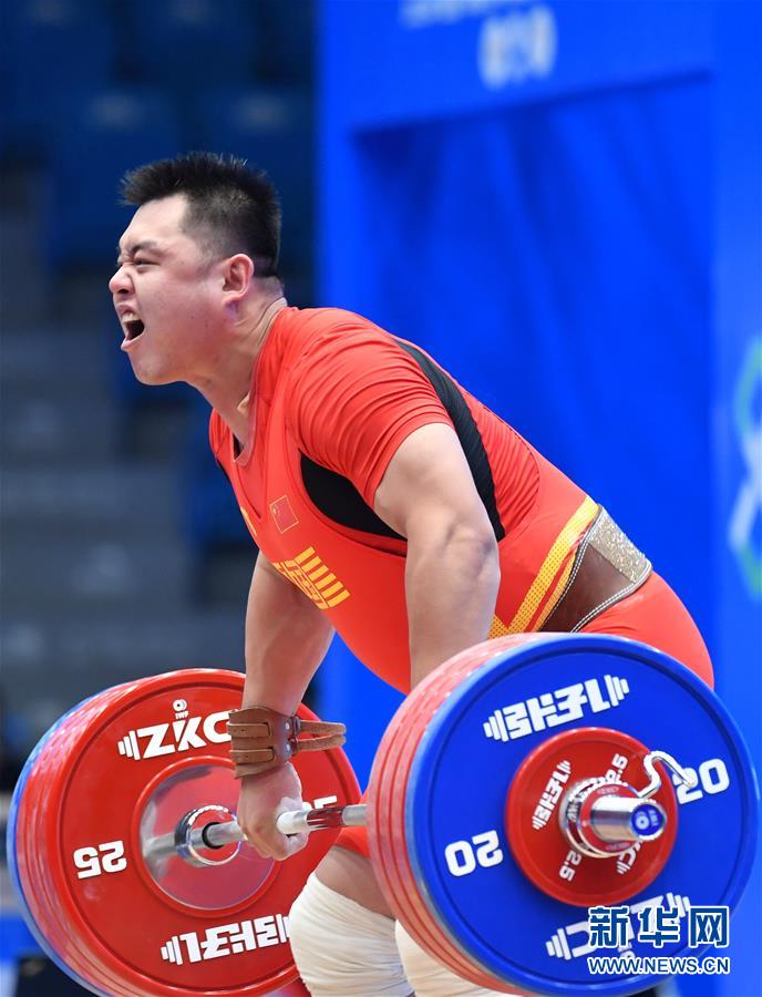 （体育）（6）举重——世界杯赛：杨哲获男子109公斤级抓举和总成绩冠军
