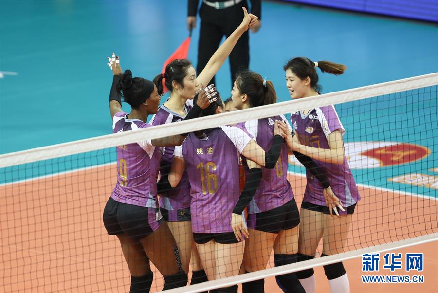 （体育）（3）排球——女排超级联赛：天津渤海队夺冠