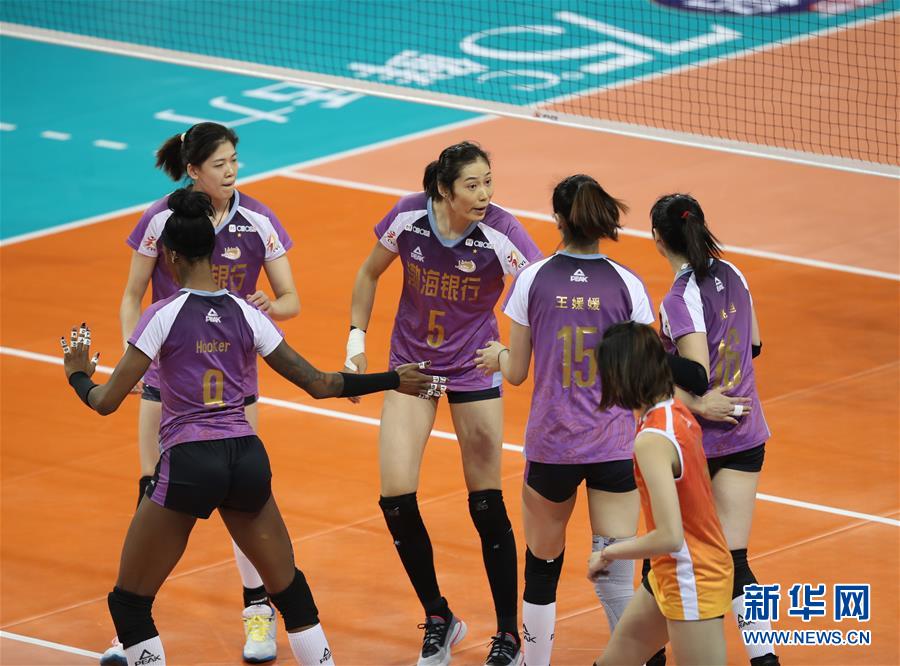 （体育）（4）排球——女排超级联赛：天津渤海队夺冠