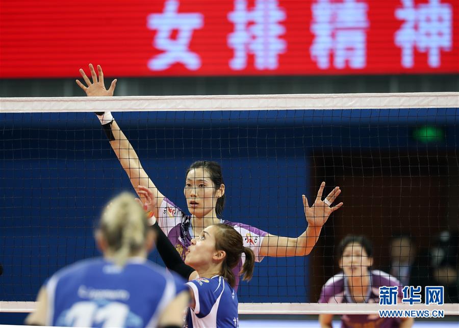 （体育）（7）排球——女排超级联赛：天津渤海队夺冠