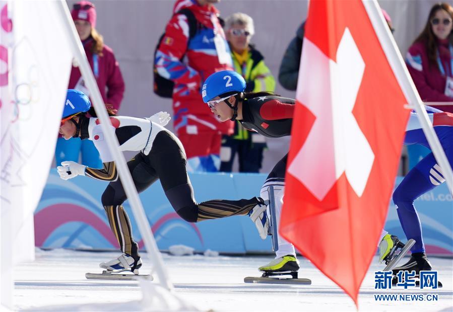 （冬青奥会）（16）速度滑冰——女子集体出发：中国选手杨滨瑜夺金