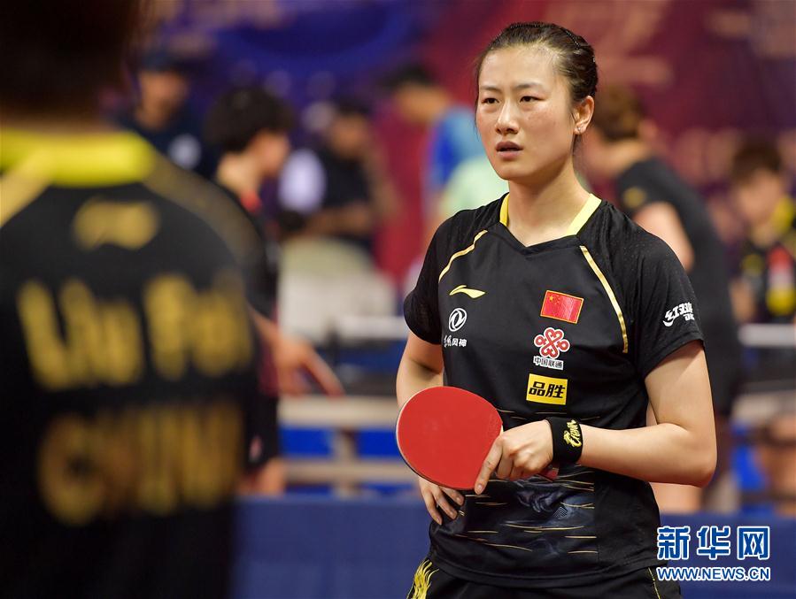 （体育）（7）乒乓球——中国国家乒乓球队在多哈备战